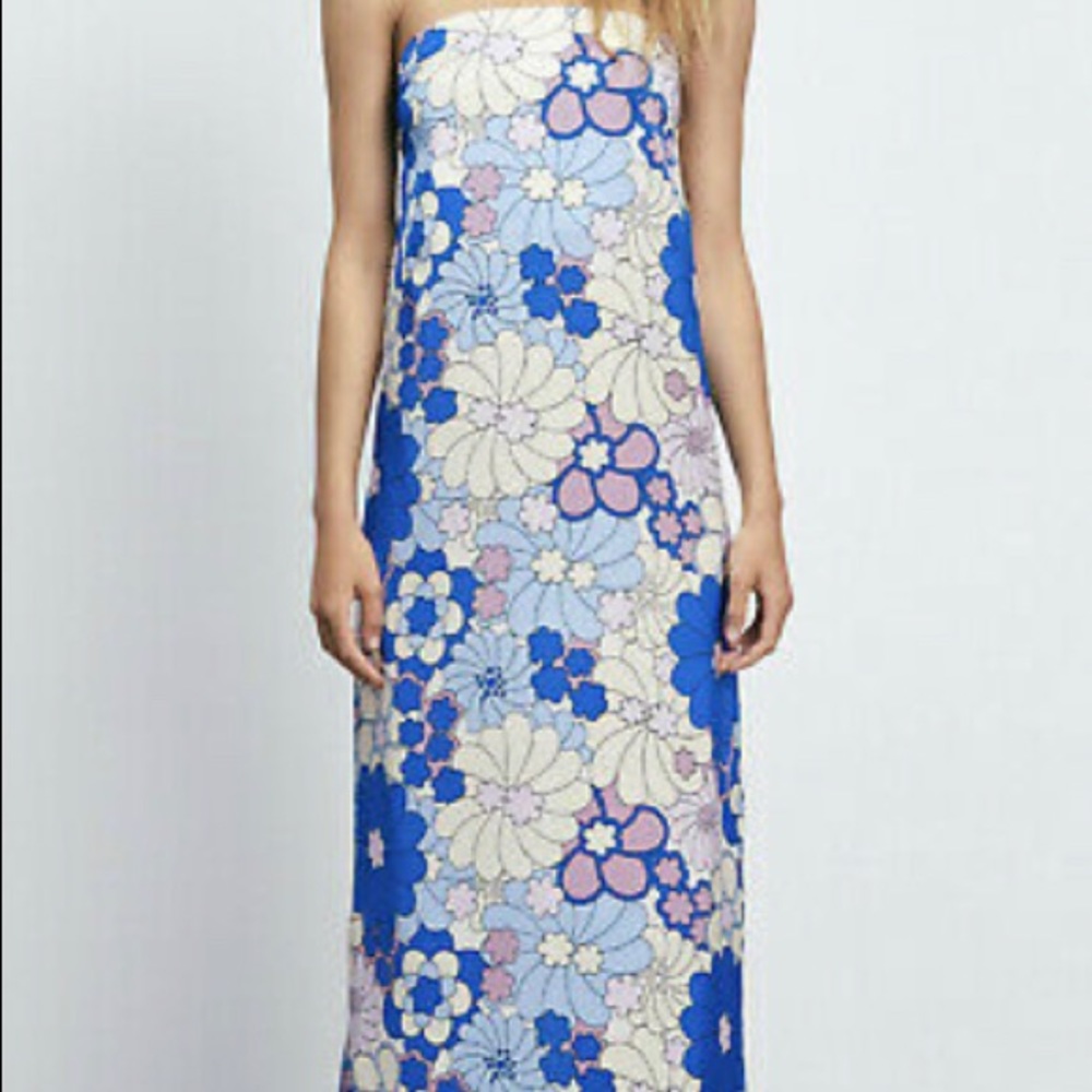 Zara Floral Midi Dress